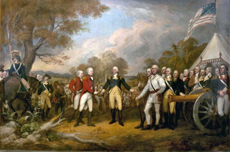 John Trumbull Surrender of General Burgoyne oil painting image